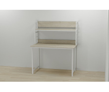 Надбудова для столу Ferrum-decor Лінкольн 60x140x28 Білий ДСП Сонома (LIN0053)