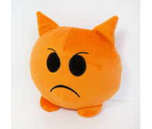 М'яка іграшка Weber Toys смайлик emoji злюка 18см (WT617)