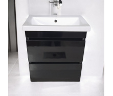 Пластикова тумба Атлант Ламі The MIX 3190 gloss ламінація з умивальником 70 см