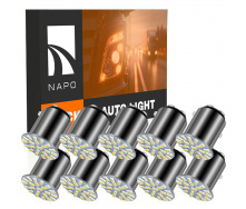 Комплект світлодіодних ламп Napo Truck 1157-3014-22smd 24V P21/5W 1157 BAU15S 10 шт Білий (2522266361)