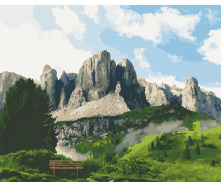 Картина за номерами Art Craft Доломітові Альпи 40х50 см 10555-AC