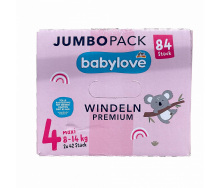 Підгузники Babylove 4 8-14 кг 84 шт Jumbo Pack