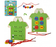 Деревянная игрушка Шнуровка Tree Toys MD 0905 пуговицы
