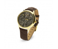 Жіночий годинник Spark Punto зі Swarovski Коричневий Білий (ZCR38MG)