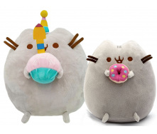 Набір м'яких іграшок S&T Pusheen cat 23х25 см та 12х15 см (vol-9987)