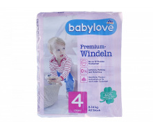 Дитячі одноразові підгузники Babylove Premium 4 maxi 8-14 кг 42 шт