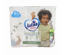 Дитячі підгузники Lotus Baby 5 (12-20 кг) 35 шт