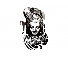 Тимчасовий перекладне тату Будда Tattooshka 150×210 мм