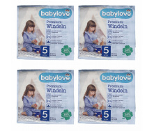 Дитячі одноразові підгузники Babylove Premium 5+ juniorplus (11-18 ) кг 136 шт