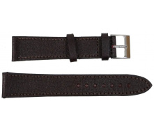 Ремінець для годинника Mykhail Ikhtyar шкіряний 20 мм Коричневий (S599-20S brown)