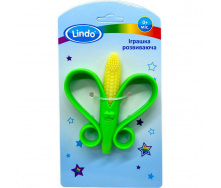 Прорізувач для зубів Кукурудза 0+ міс Lindo (DK 08)
