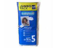 Підгузки-трусики Babylove Premium 5 junior JUMBOPACK (13-20 кг) 40 шт
