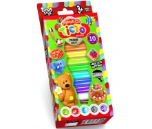 Комплект креативного творчества Тесто для лепки Master Do Danko Toys TMD-02-02 10 цветов