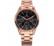 Годинник Megir Gold Black Gold MG3005 SS (MS3005GRE-1N0)