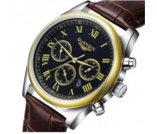 Годинник чоловічий GUANQIN GQ25 CL Gold-black-brown (GQ25GBBr)