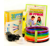 3D-ручка rx-style з набором еко-пластику PLA 200 м та трафаретами (SMT4624139254545)