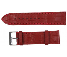 Ремінець для годинника зі шкіри Mykhail Ikhtyar 24 мм Червоний (S718-24S red)