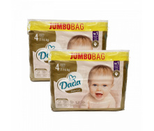 Дитячі одноразові підгузки Dada Extra Care Jumbo Bag Розмір 4 Maxi (7-16 кг) 164 шт