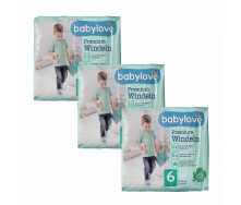 Дитячі одноразові підгузники Babylove Premium 6 xl (15-20) кг 96 шт
