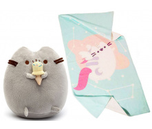Набір 2Life Pusheen Cat з рушником та м'якою іграшкою 50х100 см n-12361