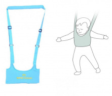Дитячі віжки-ходунки Walking Assistant Moby Baby Блакитний (vol-1010)