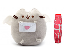 Комплект М'яка іграшка кіт з листом Pusheen cat і Антистрес іграшка Mokuru (vol-725)
