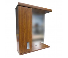 Зеркало с полками слева Mikola-M Plastics 2.1 60*70*15 см Золотой дуб