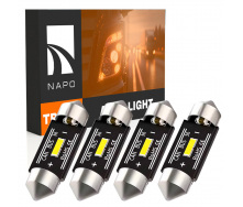 Комплект світлодіодних ламп для вантажівок Napo Truck SJ-7020-1SMD 24V 36mm C5W C10W 4 шт Білий (2530977069)