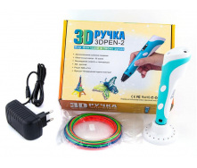3D ручка 2 покоління Jia Yue Toys для малювання З LCD дисплеєм блакитний