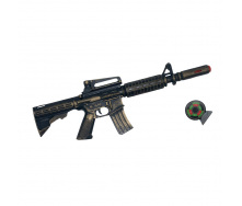 Іграшковий автомат з м'якими кулями M16 PF Golden Gun 910GG Золотий