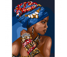 Картина по номерам Bambi African woman 10369-NN 30х40 см