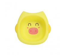 Детская ванночка для купания Свинка Little Bean SV01 37х37 см Желтый