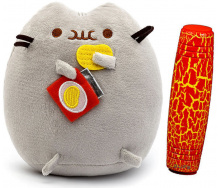 Комплект М'яка іграшка кіт з чіпсами VOLRO Pusheen cat та Антистрес іграшка Mokuru (vol-726)