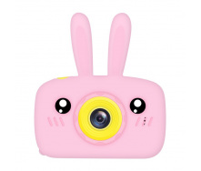 Дитяча Фотокамера Kids Funny Camera 3.0 Pro Протиударний Фотоапарат 12 Mpx Full HD 1920x1080P зйомка Рожевий + Карта 16Гб
