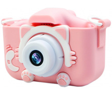 Дитячий цифровий фотоапарат Smart Kids Kitty 20 Мп 16 Гб Рожевий