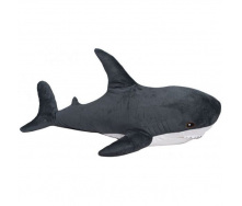 Іграшка м'яконабивна DGT-PLUSH Акула 25х19х49 см Сіро-чорний ЦБ 00142260