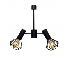 Люстра MSK Electric Diadem на два плафони Е27 NL 22152-2 BK Чорний (619803)