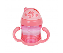 Дитячий поїльник з трубочкою Mega Zayka MGZ-0321 (Coral) 150 мл