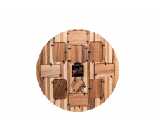 Настінний годинник з фотографіями ecoWalnut