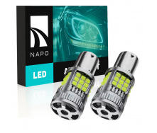 Комплект світлодіодних ламп Napo LED 1156-3030-36smd P21W 1156 BA15S 2 шт Білий (2473630122)