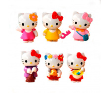 Набір фігурок The Coop Hello Kitty Onegai My Melody v5 6 шт 4 см Різнокольоровий (26534)