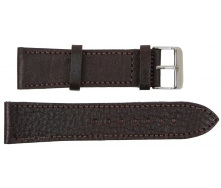 Ремінець для годинника Mykhail Ikhtyar шкіряний 22 мм Темно-коричневий (S509-22S dark brown)