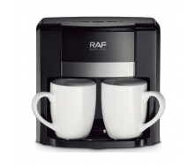 Кофеварка электрическая RAF R.115 на две чашки 650W Black (3_03734)