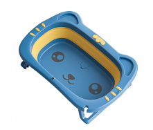 Детская складная ванночка Bestbaby BS-8766 Котик Голубой (12006-69446)