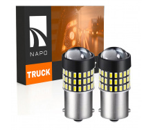 Комплект світлодіодних ламп Napo Truck 1156-3014-54smd-Lens 24V P21W 1156 BA15S 2 шт Білий (2523899822)