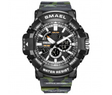 Часы наручные мужские Smael 1809MC Army Green (15176-hbr)