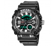 Часы наручные мужские Smael 8052 Black (15185-hbr)