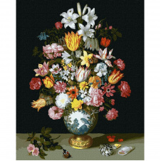 Картина по номерам Идейка Цветочная симфония Ambrosius Bosschaert de Oude KHO3210 40х50 см