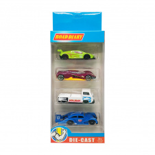 Набор металлических машинок A-Toys 698-04S в коробке 4шт Вид 2