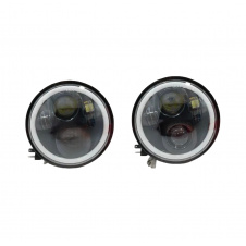 Світлодіодні LED фари OEM круглі ВАЗ 2103 2106 BMW E30 E34 5.75 дюймів 2 шт (L2106-5.75D)